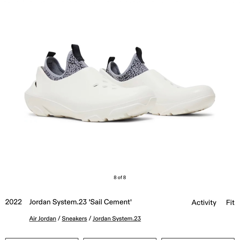 Jordan System.23 ‘Sail Cement’ 2022. Size 10